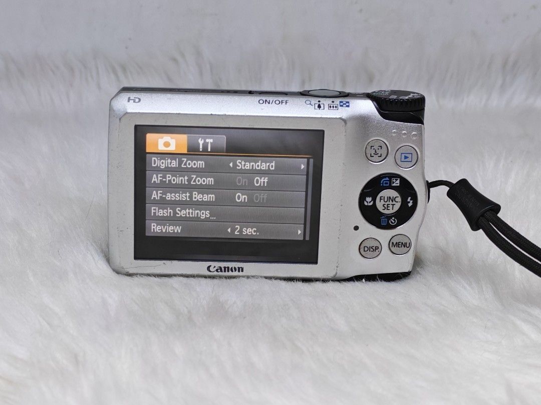 Canon PowerShot A3200 IS Digital Camera (Category: Cameras) located in Manila. Submitted by ultimogizmos (Listing ID 1437074827, Image 2). Description: - Canon PowerShot A2500 IS Digital Camera - 14.1 Megapixel Resolution - 5x Optical Zoom Lens (50-25.0mm) - Aperture: f/2.8-6.9 - Features: Digital Zoom, AF-Point Zoom, AF-Assist Beam, Flash Settings - LCD Screen for easy photo review excellent working conditions no issues actual and sample pics po