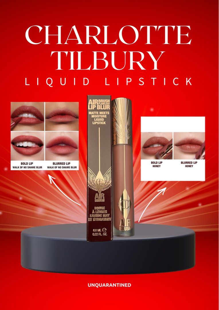Charlotte Tilbury Liquid Lipstick (Category: Makeup) located in Las Pinas. Submitted by UNQUARANTINED (Listing ID 1437045328, Image 1). Description: 6.8 ml SHADES AVAIL: Honey Walk of No Shame.