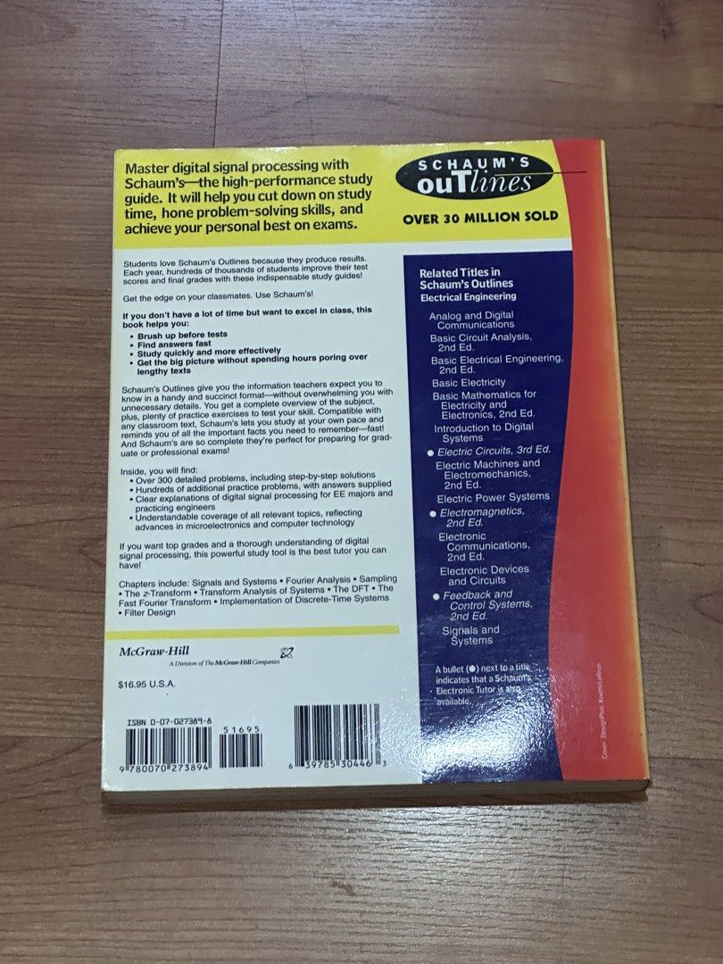 Digital Signal Processing (Category: Textbooks) located in Bayan Lepas. Submitted by nesohu (Listing ID 1437168909, Image 2). Description: Publisher: McGraw Hill Author: Monson H. Hayes.