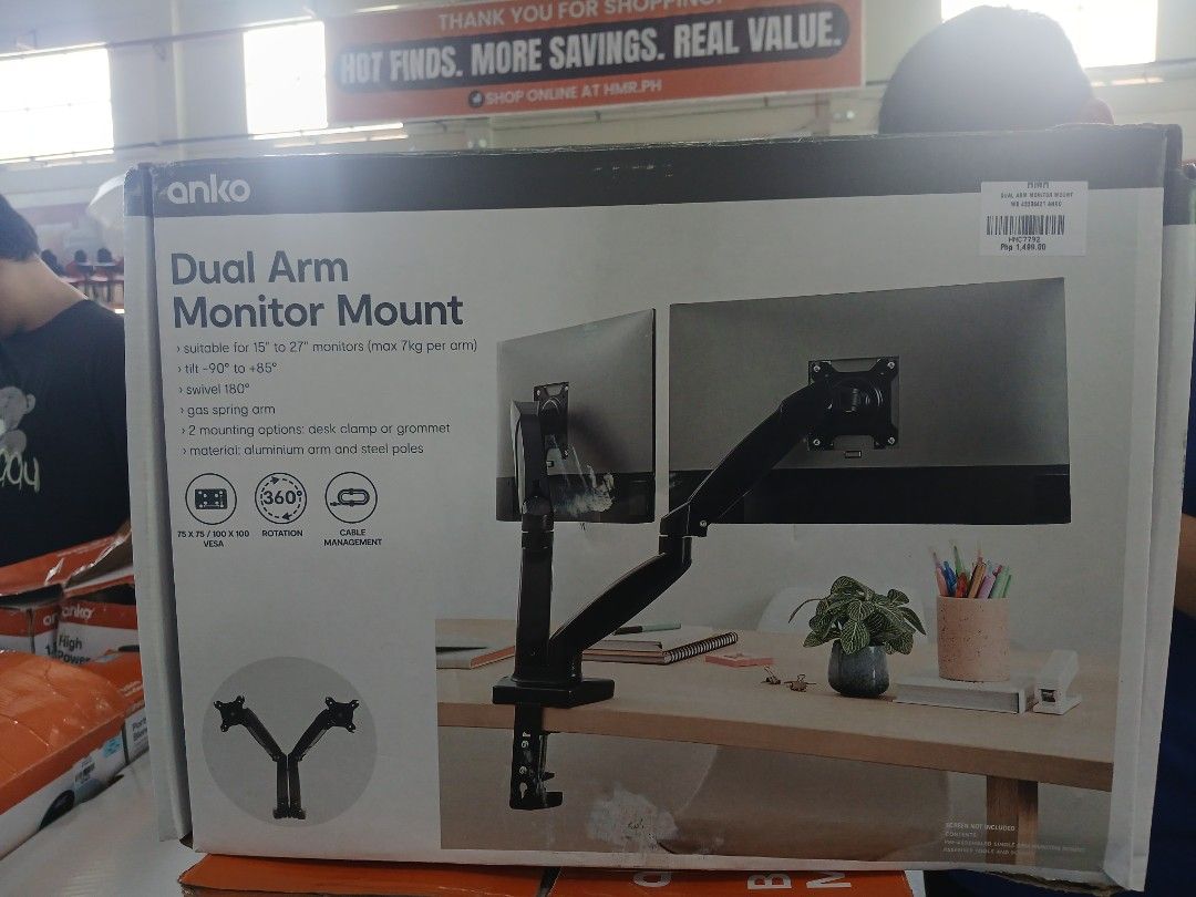 Dual Monitor Mount (Category: Mounts & Holders) located in Manila. Submitted by sc_arvin (Listing ID 1437064014, Image 1). Description: .