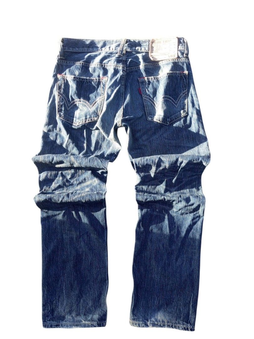 Edwin 503 Blue Trip denim jeans (Category: Jeans) located in Tigaon. Submitted by tigaonthrifters (Listing ID 1437113117, Image 2). Description: dimes: Waist-16 Length-42.