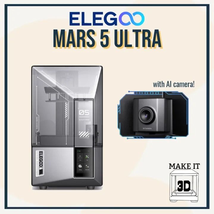 Elegoo Mars 5 Ultra 3D Printer (Category: Printers, Scanners & Copiers) located in Iriga City. Submitted by sidiuos2012 (Listing ID 1437201136, Image 1). Description: BNEW Elegoo Mars 5 Ultra RFS - unfortunately I purchased this without thinking about the space where to put it Just used once for test printing. No Issues Unfortunately no more box We can do Transportify so directly shipped to the buyer Buyer will handle Shipping which is 1500 With 