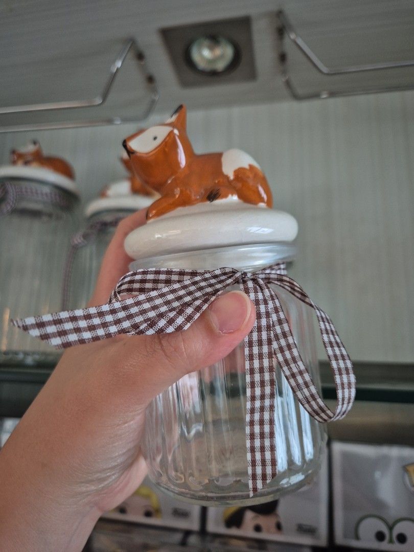 Fox Ceramic Jar with Lid450201818896148482