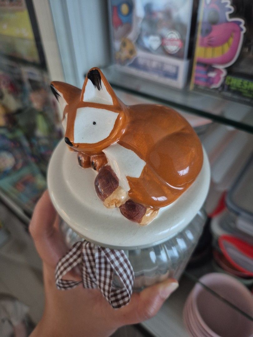 Fox Ceramic Jar with Lid450201818896148481