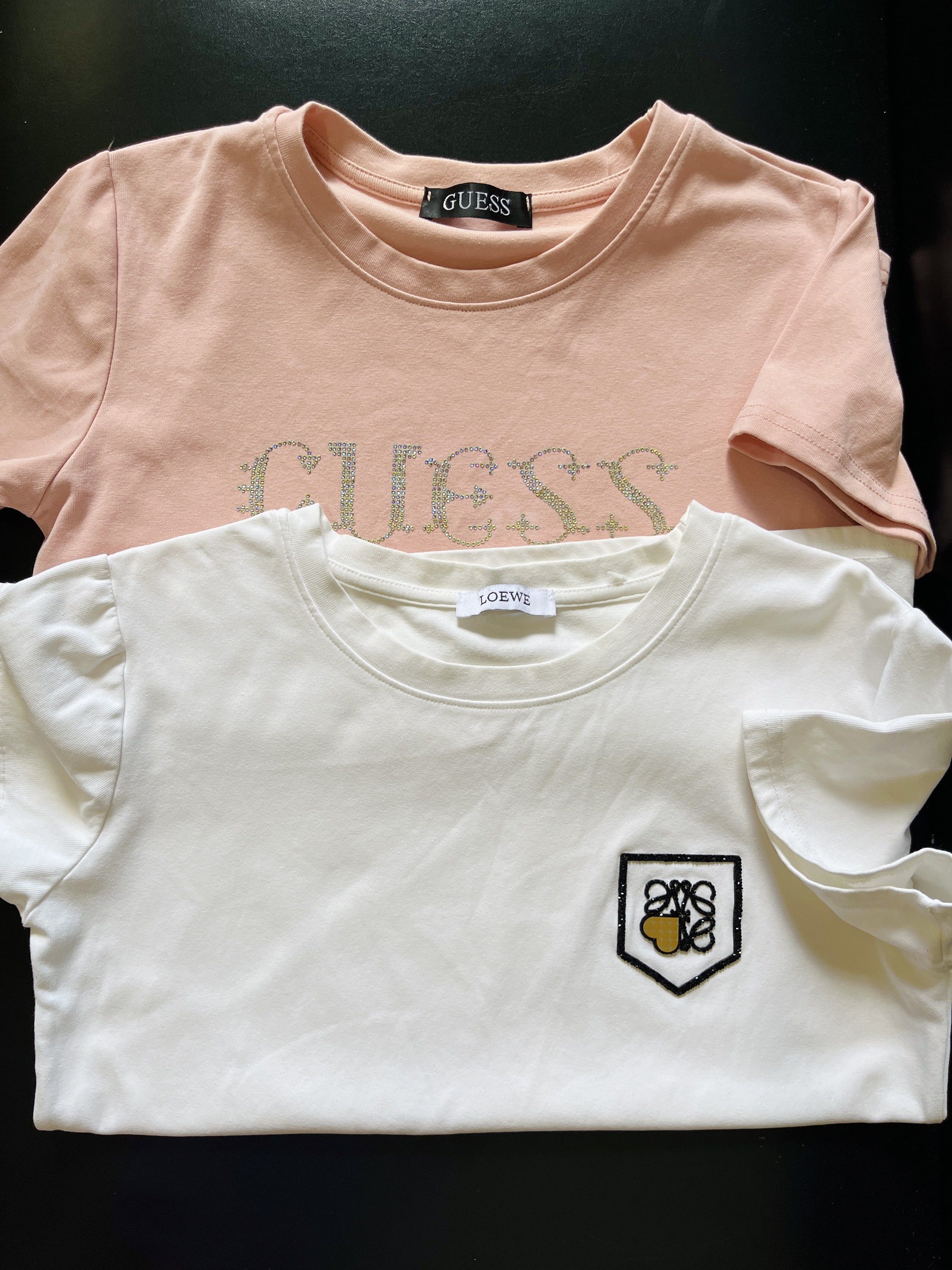 Guess and Loewe T-shirts (Category: Shirts) located in Cabanatuan. Submitted by sab_thing (Listing ID 1437043481, Image 1). Description: Take ALL for 500 BKK Med-Semi Large.