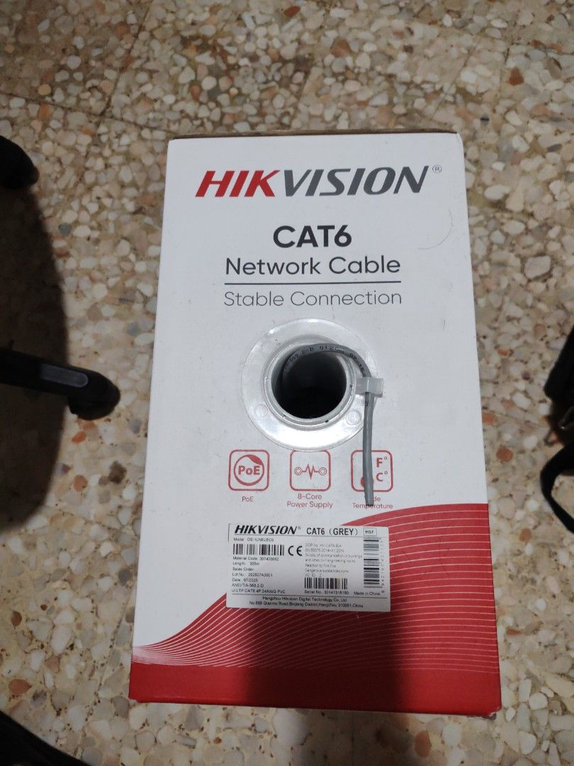 Hikvision CAT6 Network Cable- 120m  remainin box450123313322414082