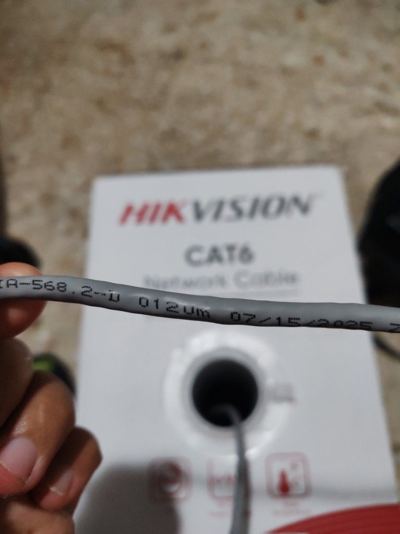 Hikvision CAT6 Network Cable- 120m  remainin box450123313322414080