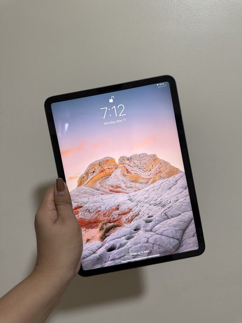 Ipad Pro M1 with Apple Magic keyboard 128gb WIFI (Category: iPad) located in Las Pinas. Submitted by amethyst0814 (Listing ID 1437208190, Image 2). Description: • FIXED PRICE •IPad is 95% smooth ( 2 dents & 1 scratch on the side) Original Apple keyboard 97% smooth (1 dent) all keypads are working • Rarely used for work • Face ID working • No charger included • With tempered glass Since Day 1 • No issue beside the 2 dents • With Ipad original box 