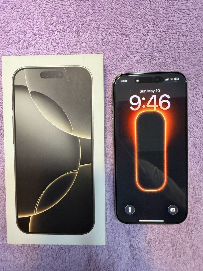 iPhone 16 Pro 256GB (Category: iPhone 16 Series) located in Quezon City. Submitted by checlutter (Listing ID 1437183280, Image 2). Description: FOR SALE! ✅ iPhone 16 Pro ✅ 256GB ✅ Natural Titanium ✅ Factory unlocked (any sim) ✅ Bought: Dec 13, 2024 (1yr & 5mos) ✅ 90% battery health ✅ 99% smooth ✅ First owner, lady owned ✅ Truetone and FaceID working ✅ With original box (same imei) and receipt ✅ With case. No cable included. ✅ NO ISSUE. Good as ne