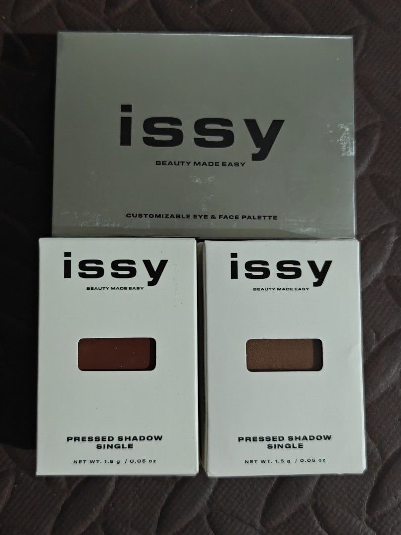 Issy Palette with Blush and Eyeshadow Powder (Complete Set (Category: Makeup) located in Mandaluyong City. Submitted by dainxxx (Listing ID 1437179635, Image 1). Description: Sold as set 8 Eyeshadow 1 Blush 1 Issy Palette.