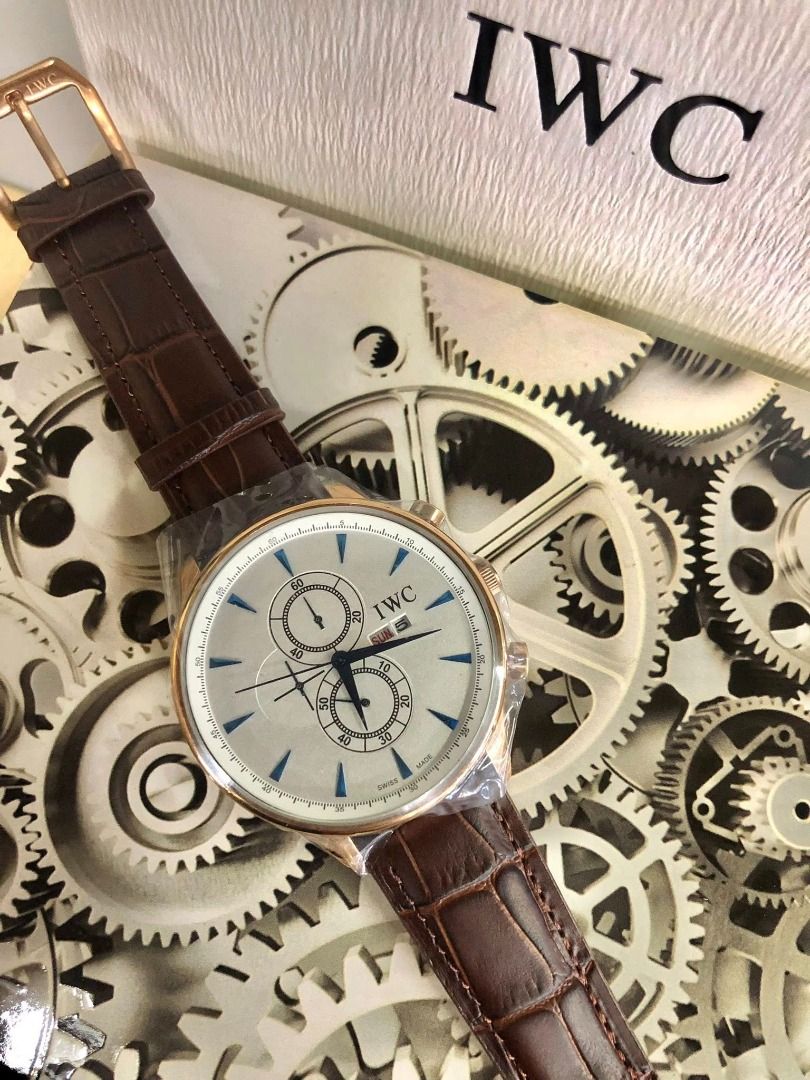 IWC Men's Leather Watch (Category: Men's Watches) located in Makati City. Submitted by bagwatchph (Listing ID 1437070358, Image 1). Description: Authentic-quality watch (not from official store). Brand New 📸 Actual item posted 🚚 Shipping via J&T Express or Lalamove/Grab (scheduled pick-up) DM to order or inquire..