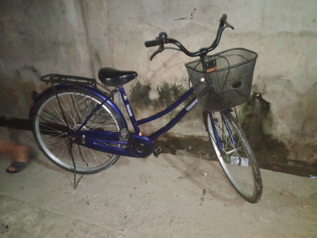 Japanese Bike with Basket (Category: Bicycles) located in Jaen. Submitted by bravefalcon_a725c1 (Listing ID 1437017769, Image 3). Description: NEGOTIABLE ANG PRICE - Japanese bike - Includes basket and rear rack - Features a center stand - Comfortable seat and curved handlebars - In good working condition loc: baesa, Quezon City| Science City Of Muñoz, Nueva Ecija | Jaen, Nueva Ecija.