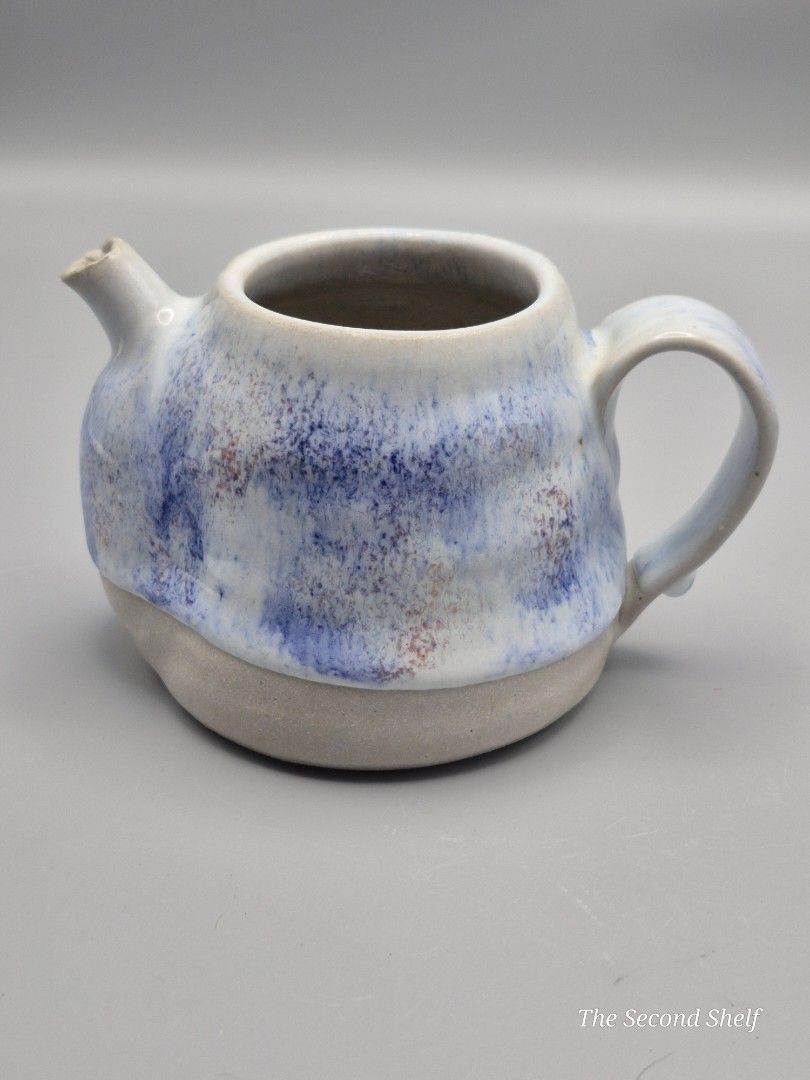 Japanese Handmade Ceramic Creamer / Small Pitcher (Category: Food Organization & Storage) located in Santa Rosa. Submitted by thesecondshelf (Listing ID 1437161328, Image 1). Description: Japanese Handmade Ceramic Creamer / Small Pitcher ₱300 Details: • Handmade ceramic creamer or small pouring pitcher • Soft white glaze with blue and earthy speckled finish • Rustic stoneware base • Functional handle and pouring spout • Great for milk, sauces, sy