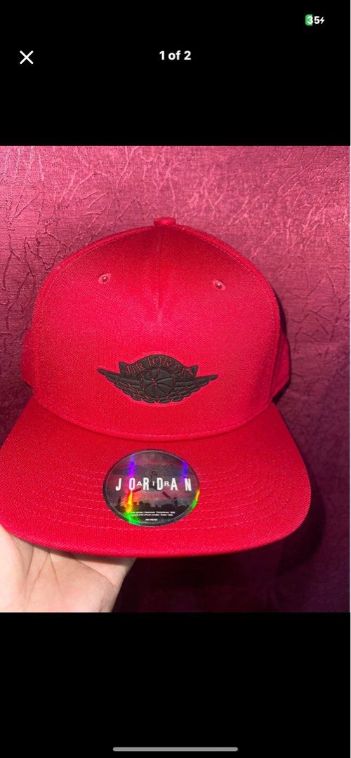 Jordan Red Cap (Category: Activewear) located in Manila. Submitted by deemetree (Listing ID 1437104205, Image 1). Description: Looking Jordan cap Pm lang sa offer Open Bajdet pag nagustuhan at ok presyo mo kunin ko.