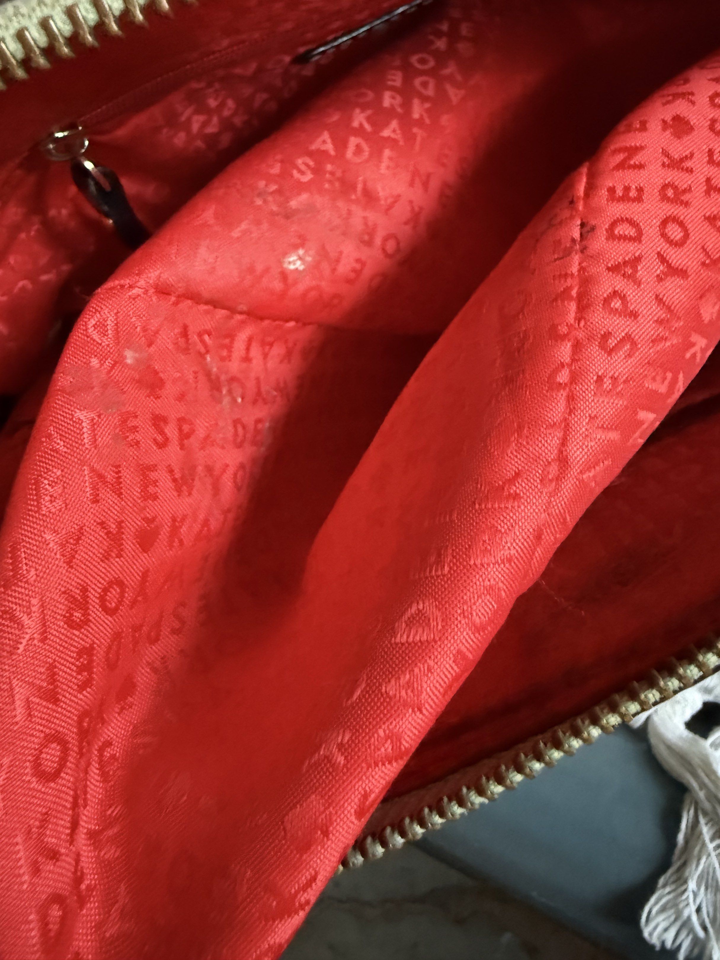 Kate Spade Quilted Handbag with Scarf (Category: Luxury Bags & Wallets) located in Quezon City. Submitted by luna_scloset (Listing ID 1437075411, Image 2). Description: Selling personal pre-loved bags 1st to PAY basis Item: Quilted Handbag with Long strap Brand: Kate Spade Size: Medium Color: Black, Quilted leather Remarks: Rank A, like new condition Price: 3500 RFS: Decluttering Location: Brgy Hall UP Campus, Diliman QC MODE of Payment BDO BPI G