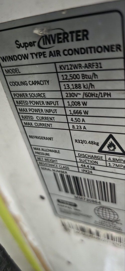 Koppel Super Inverter 1.5hp (window type) (Category: Air Conditioning and Heating) located in Bacolod City. Submitted by lovedcorner (Listing ID 1437054538, Image 2). Description: •Koppel Super Inverter Window Type Air Conditioner - 1.5hp •2019-2020 purchased •Negotiable •Shipping from Bacolod.