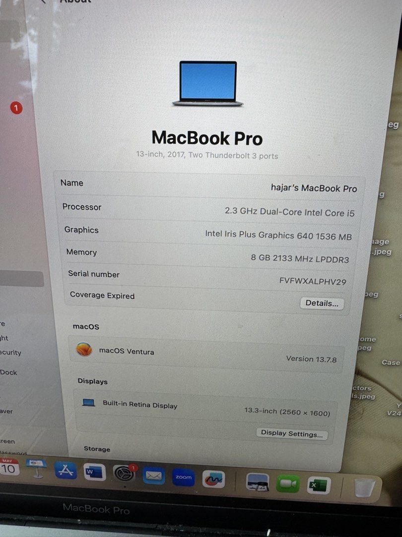 Apple MacBook Pro 13inch 2017450238443715962883