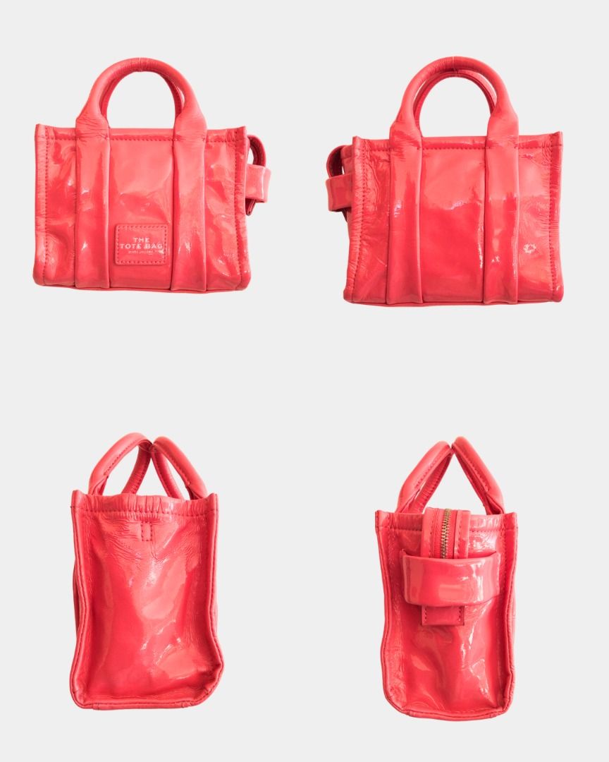 Marc Jacobs Shiny Crinkle Micro Tote (Category: Luxury Bags & Wallets) located in Laoag. Submitted by soukay (Listing ID 1437059568, Image 3). Description: 24H Price drop ends Aug 25, 2026 12Midnight. Payment must be confirmed before deadline. POV: You found the ultimate summer 2026 "it-girl" bag at 70% OFF! 💖✨ Manifesting peak main character energy with this Marc Jacobs Shiny Crinkle Micro Tote in the iconic Dragon Fruit (608) colorway. Origina