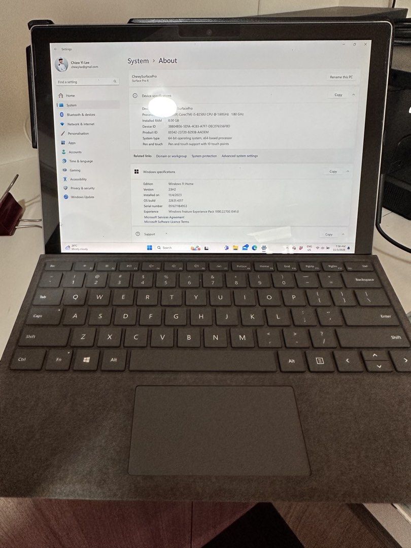 Microsoft Surface Pro 6 - Intel i5, 8GB RAM450816871666831360