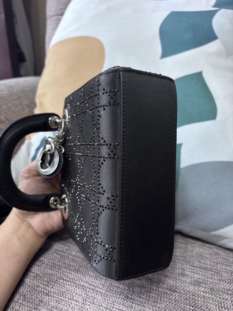 Mini Lady Dior (Category: Luxury Bags & Wallets) located in Butuan. Submitted by johntams2000 (Listing ID 1437062917, Image 3). Description: Dior Black Crystal Satin mini lady Dior Negotiable.
