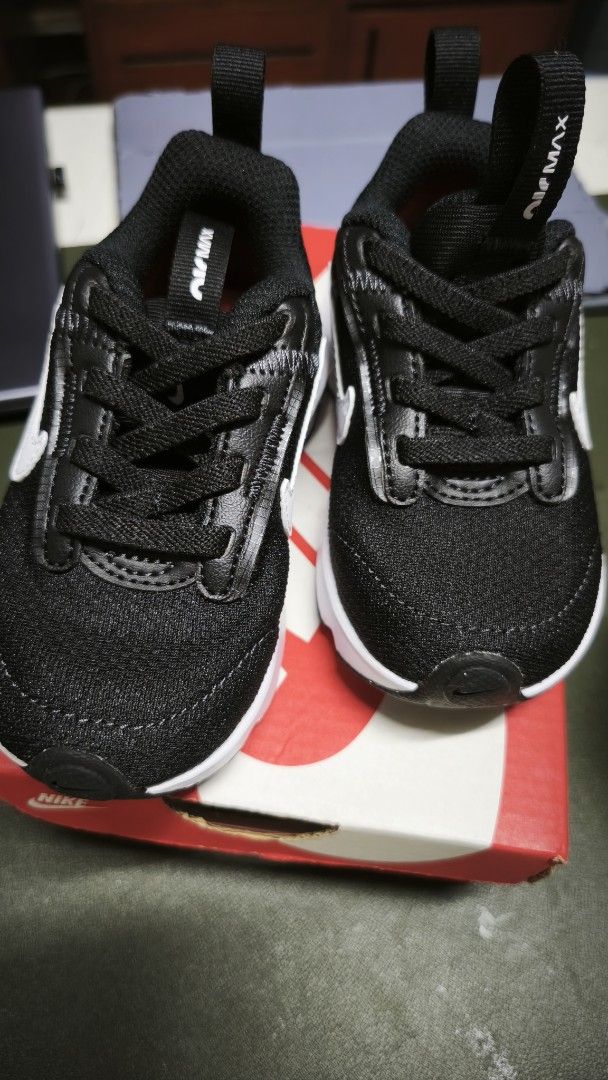 Nike Air Max INTRLK LITE Shoes (Category: Babies & Kids Fashion) located in Quezon City. Submitted by rufanny (Listing ID 1437194251, Image 2). Description: - Black and white Nike Air Max infant shoes. - Features a white Nike swoosh. - box included -size 6C. The Nike Air Max INTRLK Lite Big Kids' Shoes are a great addition to their casual wardrobe, crafted with a shaped ankle collar along with two pull loops to the heel and tongue coupled with a 