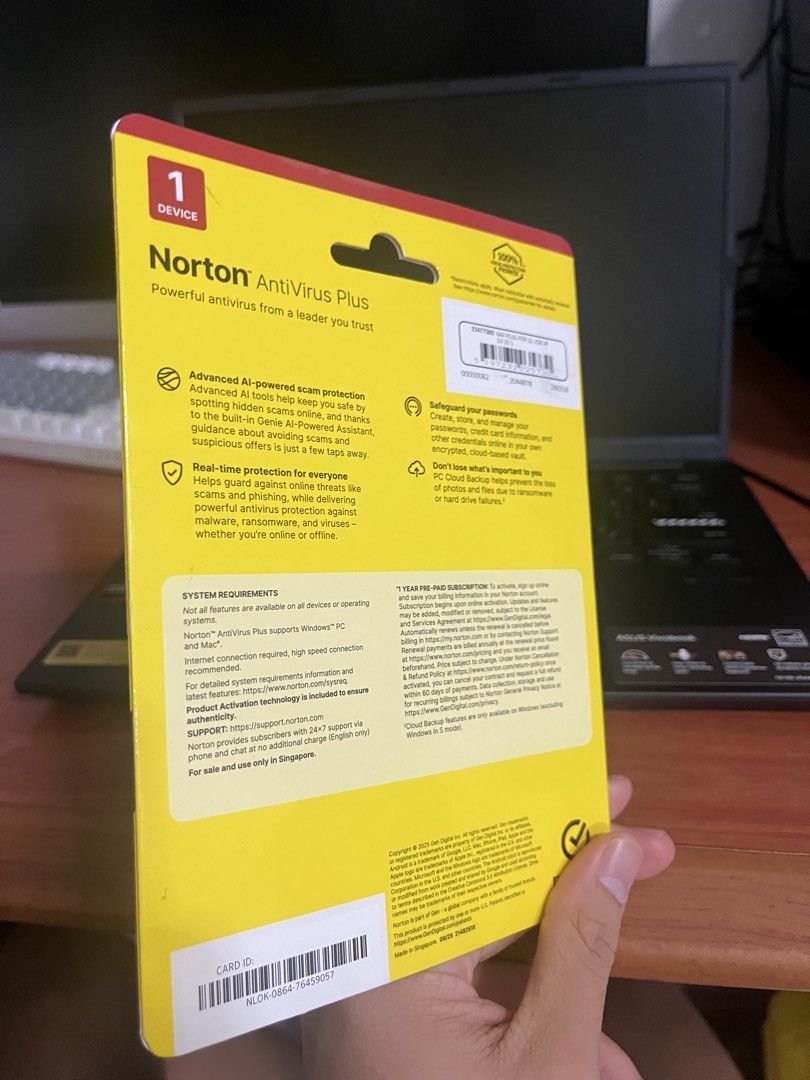 Norton AntiVirus Plus key450509214749173761