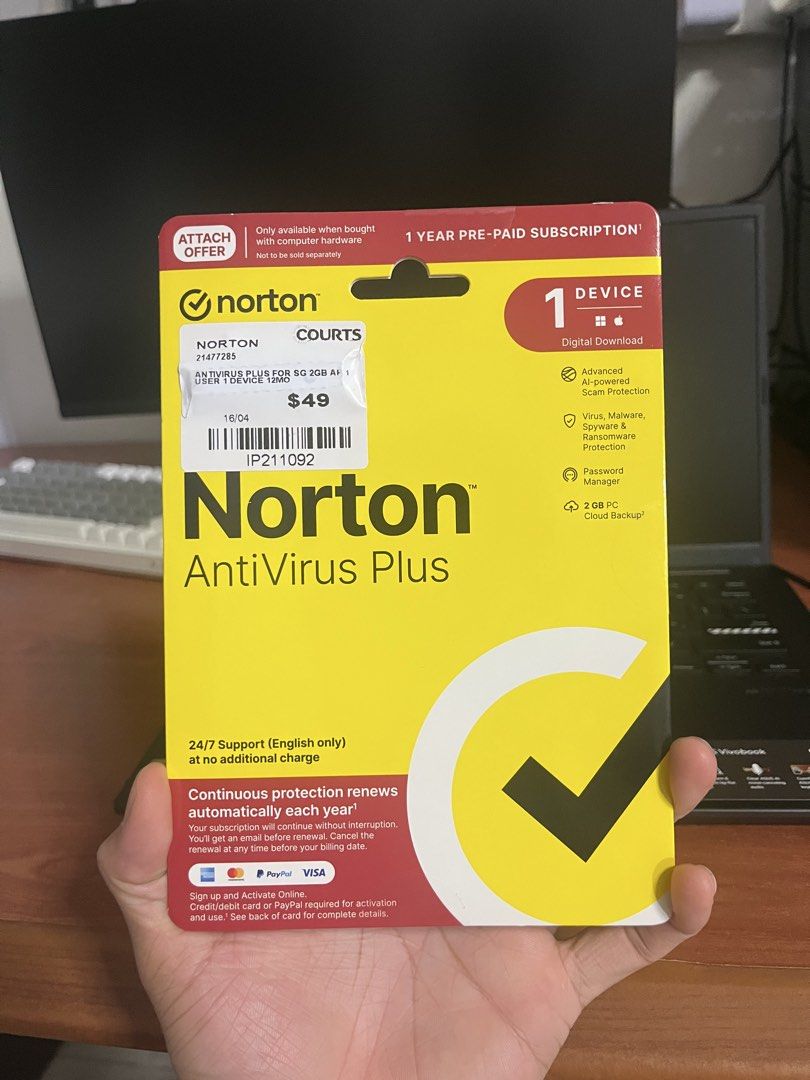 Norton AntiVirus Plus key450509214749173760