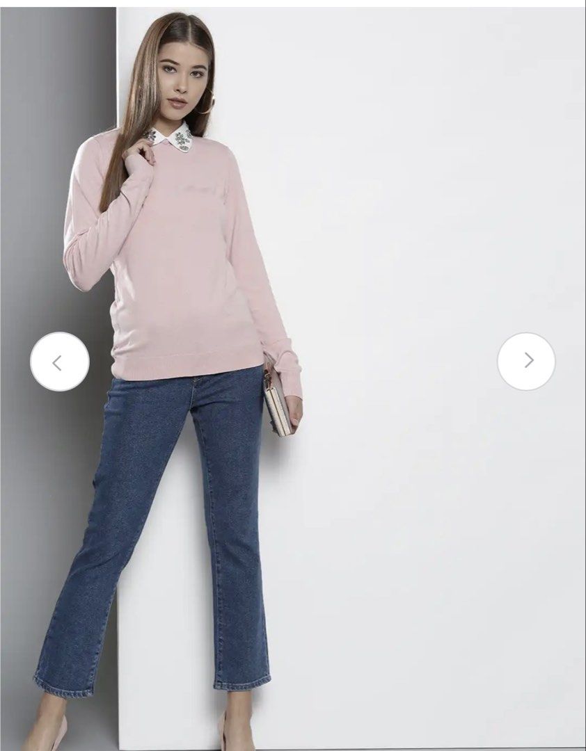 Pink pullover with embellished collar (Category: Longsleeves) located in Angeles City. Submitted by twixieee_ (Listing ID 1437183114, Image 2). Description: Dorothy Perkins Pink and white solid pullover Shirt collar with embellished design long sleeves ribbed hem Used a few times only Great Condition UK Bought Can do jnt/lbc/lalamove/flash Shop pickup if around San Fernando Pampanga.