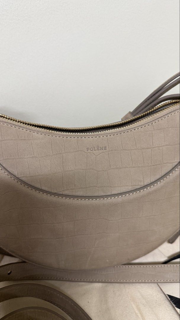 Polène Numéro Dix (Category: Luxury Bags & Wallets) located in Malolos. Submitted by bdrms08 (Listing ID 1437200067, Image 2). Description: Polene Numero Uno Dix EDITION CROCODILE NUBUCK TAUPE Complete inclusions except box DM for the price.