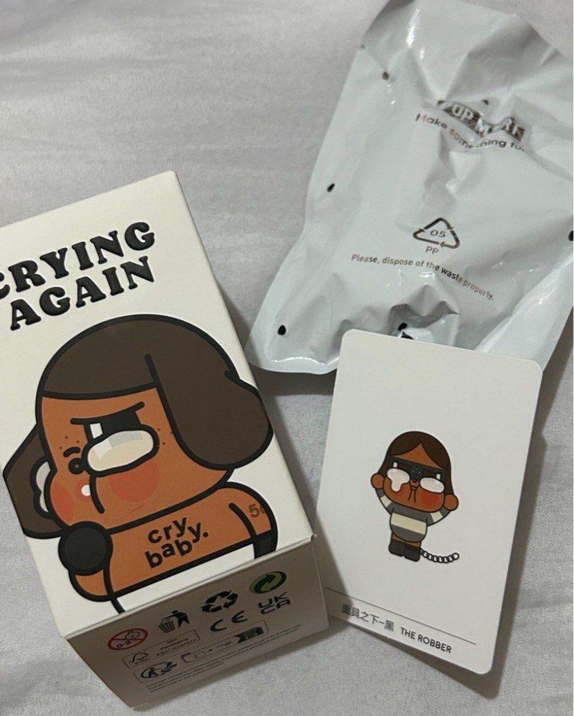POP MART Crybaby Crying Again The Robber (Category: Designer & Blind Box Toys) located in Quezon City. Submitted by irishnicoleb (Listing ID 1437045497, Image 1). Description: Opened box but unsealed plastic. .