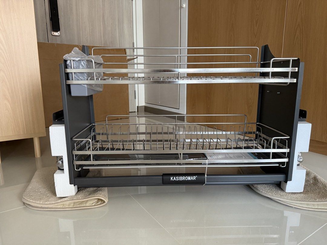 Pull-Down Dish Rack (900mm) - Brand New450096629464453121