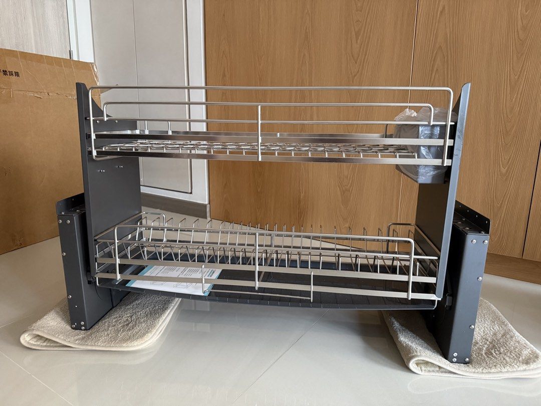 Pull-Down Dish Rack (900mm) - Brand New450096629464453122