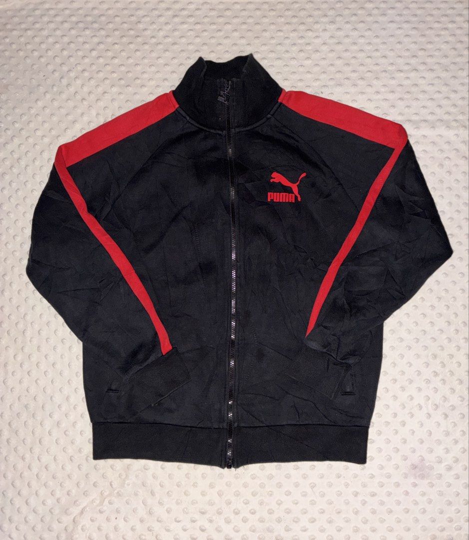 Puma Track Jacket Black Red Asia L (Category: Coats, Jackets and Outerwear) located in Placer. Submitted by talaalond61563 (Listing ID 1437098363, Image 1). Description: - Authentic Puma track jacket - Color: Black with red accents - Size: L (Asia fit) - Features Puma logo - Full zip closure and stand-up collar - Style number: 531377-51 - Made in China.