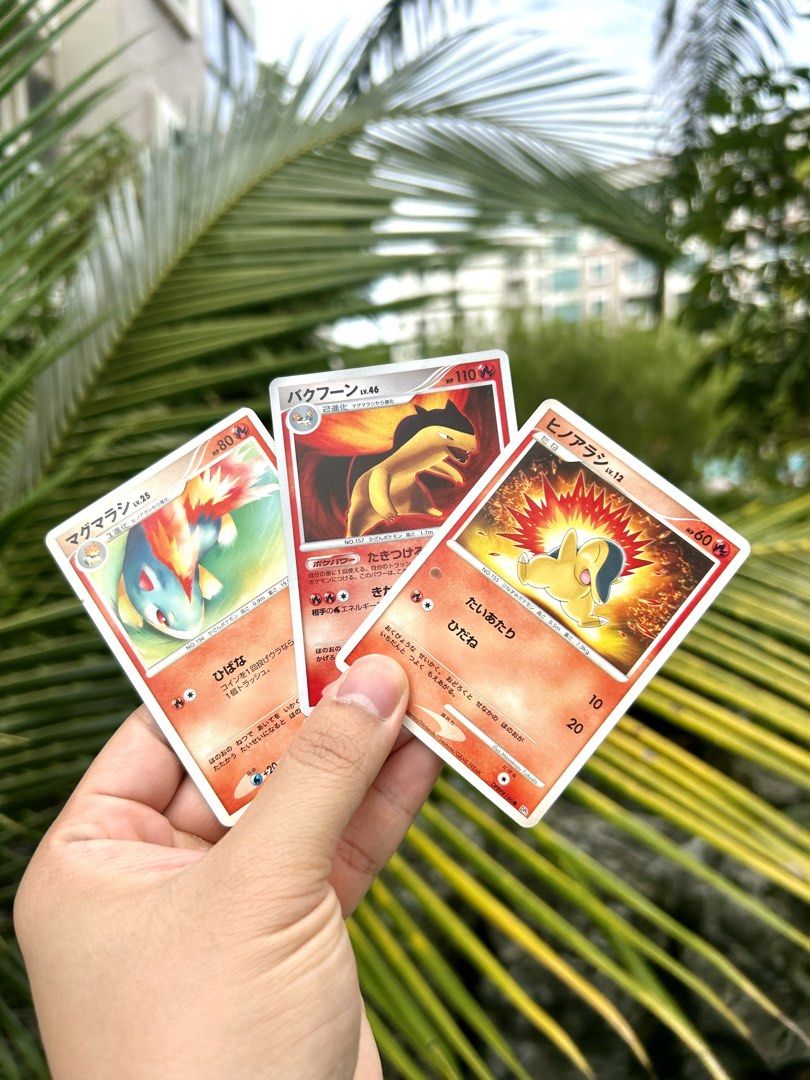 Set] Typhlosion Quilava Cyndaquil Secret of the Lake Japanese TCG Pokemon  Cards Vintage, Hobbies & Toys, Toys & Games on Carousell