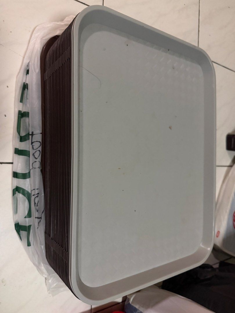 Stackable Plastic Trays assorted - Set of 10plus450688700279705600