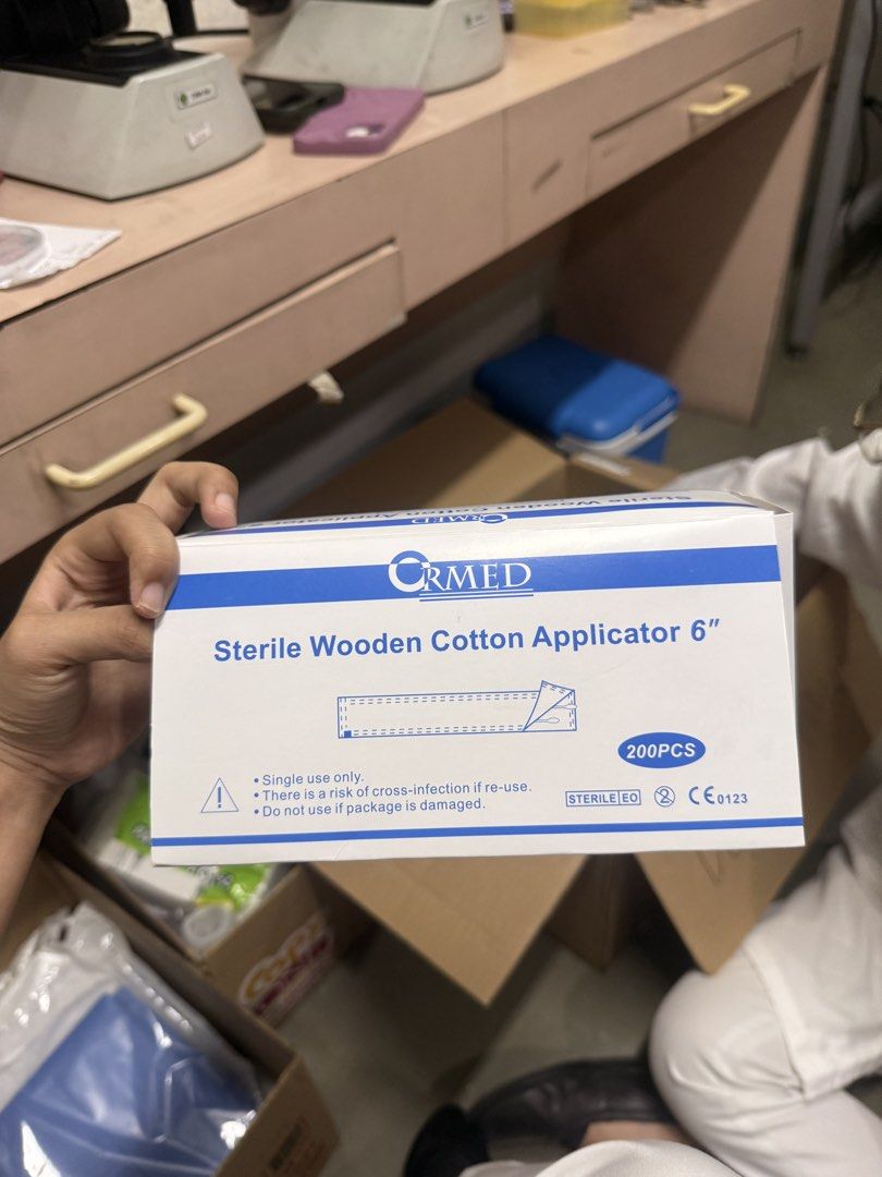 Sterile Wooden Cotton Applicator (Category: Medical Supplies & Tools) located in Cavite. Submitted by nnyyxx.m (Listing ID 1437048031, Image 1). Description: *these are left overs from our thesis *price may be negotiable if you will buy in bulk.