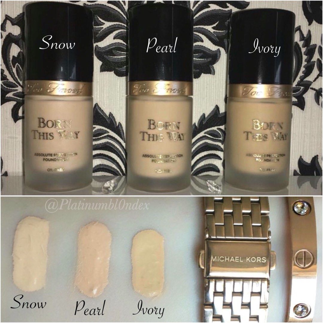 Too Faced Born This Way Matte Foundation SNOW MINI SIZE 5ml (Category: Makeup) located in Quezon City. Submitted by kikayandbeyondbybreezemnl (Listing ID 1437208310, Image 3). Description: MINI SIZE ONLY 5ml Shade: SNOW Japan Sourced 100% authentic 5 slots avail.