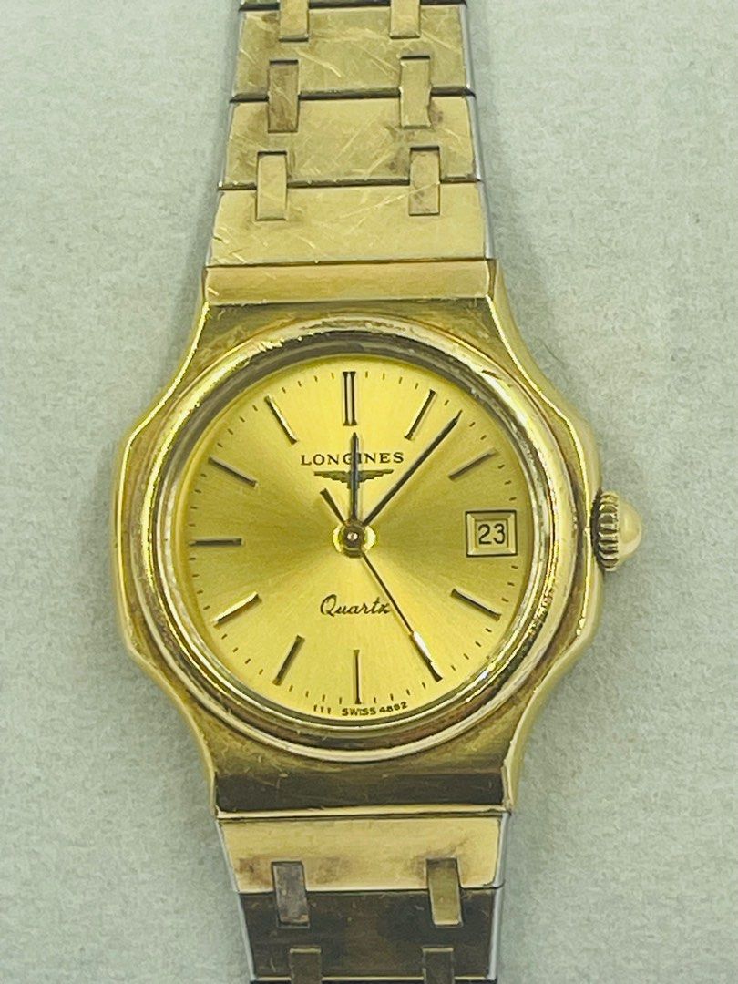 Vintage longines watch (Category: Women's Watches) located in Tandag. Submitted by curatedwatchesph (Listing ID 1437073347, Image 3). Description: Womens longines watch In good and working condition Watch head in Very good condition. Only the bracelet has fading on gold finishing Shipping via LBC. DM for details.