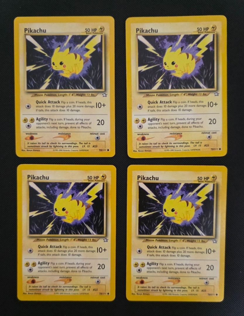 [Vintage] Pikachu #70 - Pokemon Neo Genesis (2002) - MP [See ...