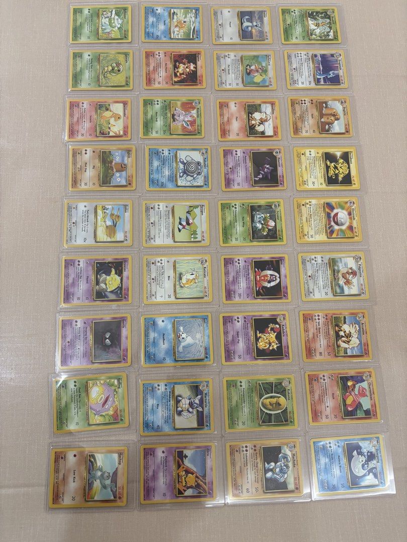 Complete 1999 base set unlimited WOTC 102/102 cards (includes PSA 7 graded Charizard) (Category: Toys & Games) located in Singapore. Submitted by wz001 (Listing ID 1437128569, Image 3). Description: Complete 1999 base set unlimited WOTC 102/102 cards - Beloved vintage Pokemon card collection - price may not be updated -all cards are from 1999 base set unlimited, except Clefairy is shadowless - Includes PSA 7 graded Charizard - All cards are in pr