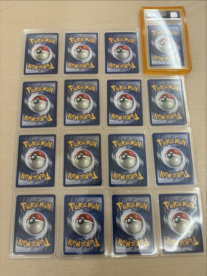 Complete 1999 base set unlimited WOTC 102/102 cards (includes PSA 7 graded Charizard) (Category: Toys & Games) located in Singapore. Submitted by wz001 (Listing ID 1437128569, Image 2). Description: Complete 1999 base set unlimited WOTC 102/102 cards - Beloved vintage Pokemon card collection - price may not be updated -all cards are from 1999 base set unlimited, except Clefairy is shadowless - Includes PSA 7 graded Charizard - All cards are in pr