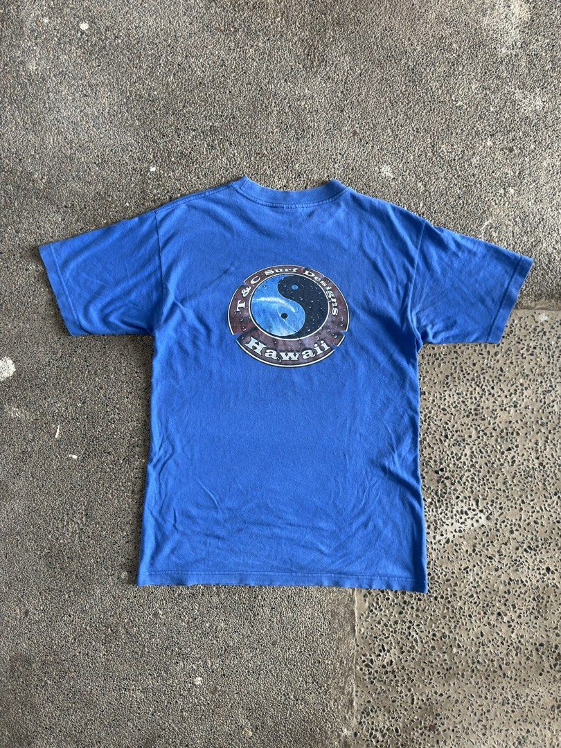Vintage T&C Hawaii Surf Tee (Category: Tshirts & Polo Shirts ) located in Baguio. Submitted by deadshirtph (Listing ID 1437119242, Image 2). Description: Good Condition Width 20” Length 29” Color rate: 8.5/10 Issue/s: half cut tag 📌 Already washed 📌 Manage your expectations (some issues may not be seen or indicated) 💰 MOP: Gcash 🇵🇭 MOD: J&T (can do nationwide shipping) 📌 Buyer will shoulder shipping fee 📍 if from Baguio: drop off FEEL FREE