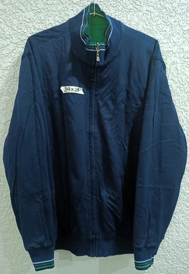 (PRICE DROP) - VINTAGE TONINO LAMBORGHINI REVERSIBLE JACKET (Category: Coats, Jackets and Outerwear) located in Calamba. Submitted by rootsph (Listing ID 1437186628, Image 1). Description: Details: Fits XL. Dimes: 24W x 28L Color: Navy Blue / Green Condition: Excellent, no issue, complete tags Please manage your expectation, item being sold is preloved and not brand new unless stated otherwise. Major and minor issues will be declared. Signs of us