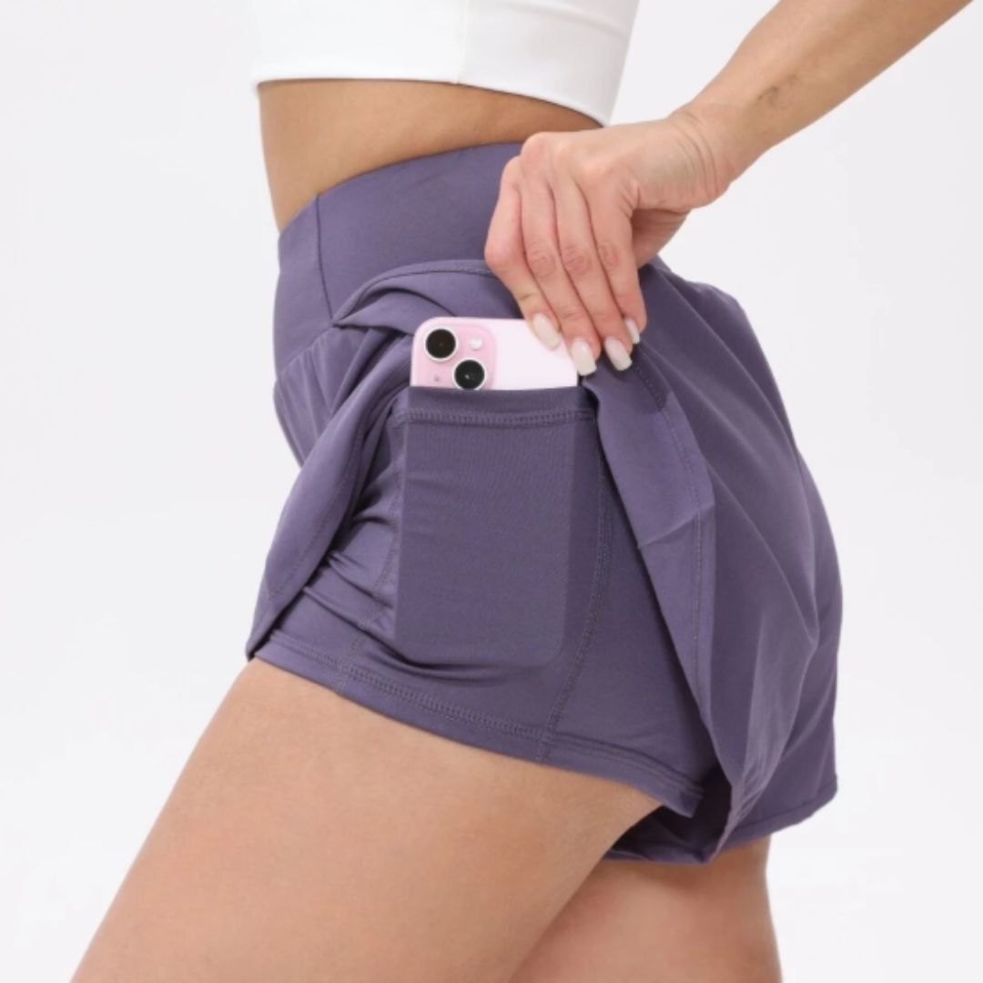 WORKOUT SHORTS WITH POCKET (Category: Shorts) located in Paranaque City. Submitted by sofiaflrs (Listing ID 1437164506, Image 1). Description: — Size: S — Brand: Orange App — Color: Purple — Condition: Used (3X) — Original Price: ₱290 — RFS: Not my Style Notes: 1. All are in good condition, unless stated otherwise. 2. I can send more pictures via personal message. For clothing pieces, I can send "when-worn" pictures if I have. 3. Shipping can be 