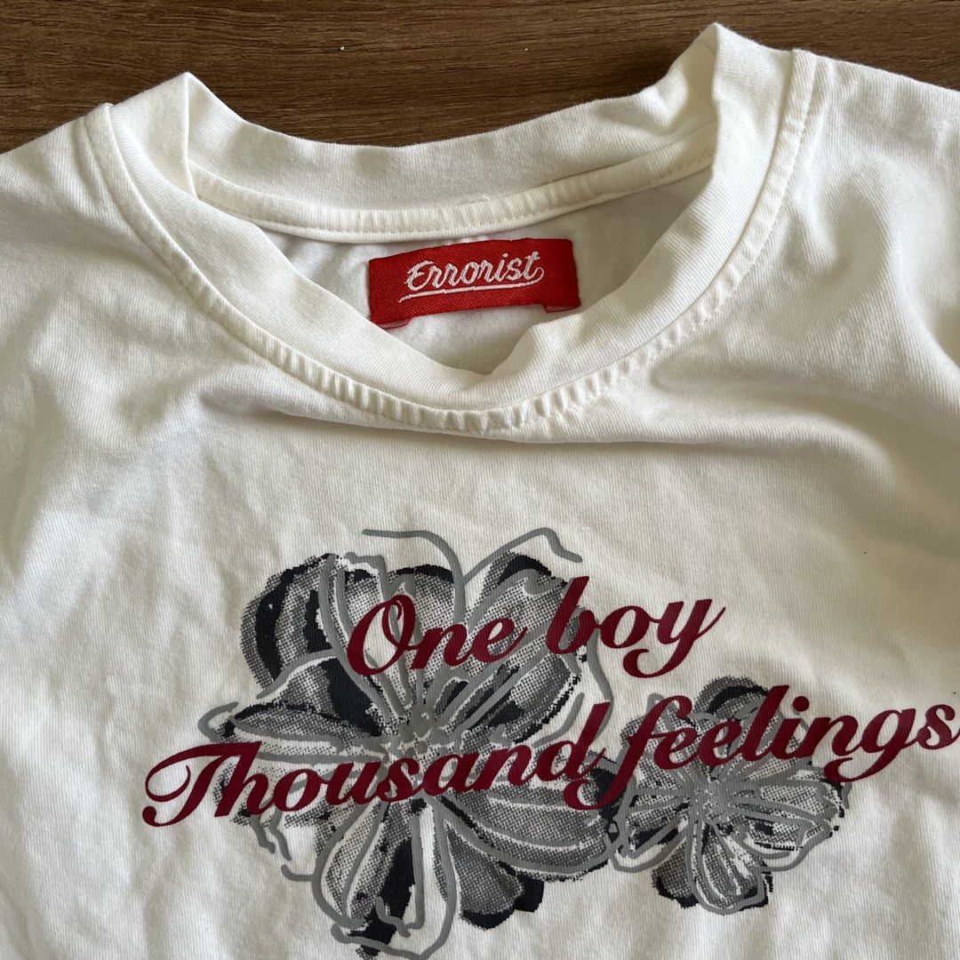 Y2K Graphic Baby Tee Cropped Top (Category: Shirts) located in Mandaluyong City. Submitted by vpulgarr (Listing ID 1437102848, Image 2). Description: vietnamese brand: errorist size s-m 📍mandaluyong.