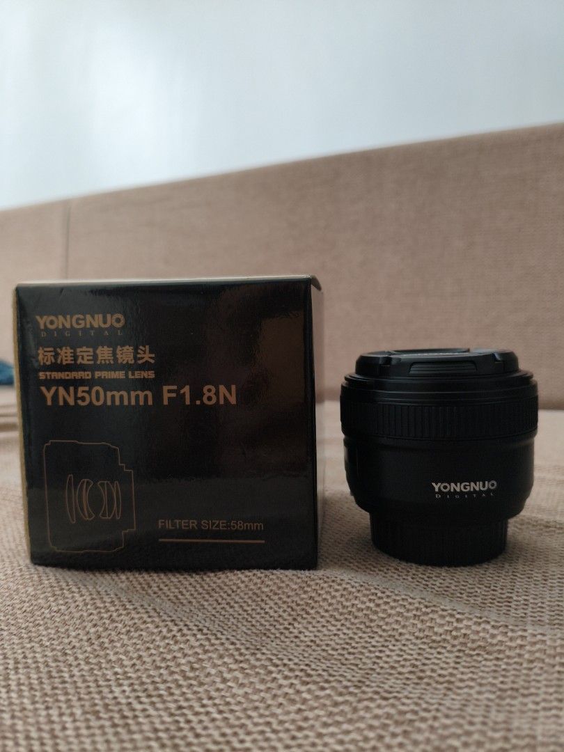 Yongnu 50mm F1.8N (Category: Lens & Kits) located in Las Pinas. Submitted by p.s.collections (Listing ID 1437086700, Image 1). Description: .
