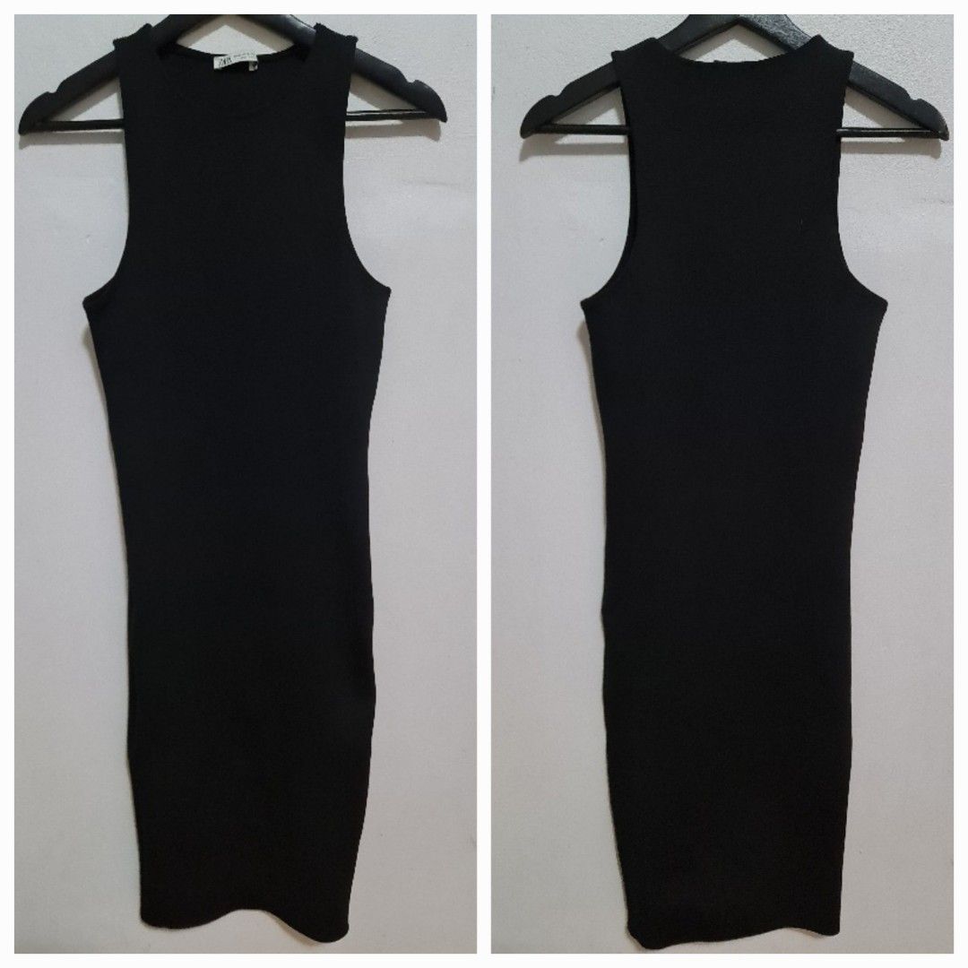 Zara Black Bodycon Midi Dress(Size S) (Category: Women's Clothes) located in Sydney. Submitted by desirably (Listing ID 1437169502, Image 1). Description: Zara Black Bodycon Midi Dress for $25. Size S but would fit more like a Size XS. Worn once&in excellent condition. Versatile and classy. Tight-fitting and stretchy. Pick up from Marrickville. Pls feel free to check out my other listings..