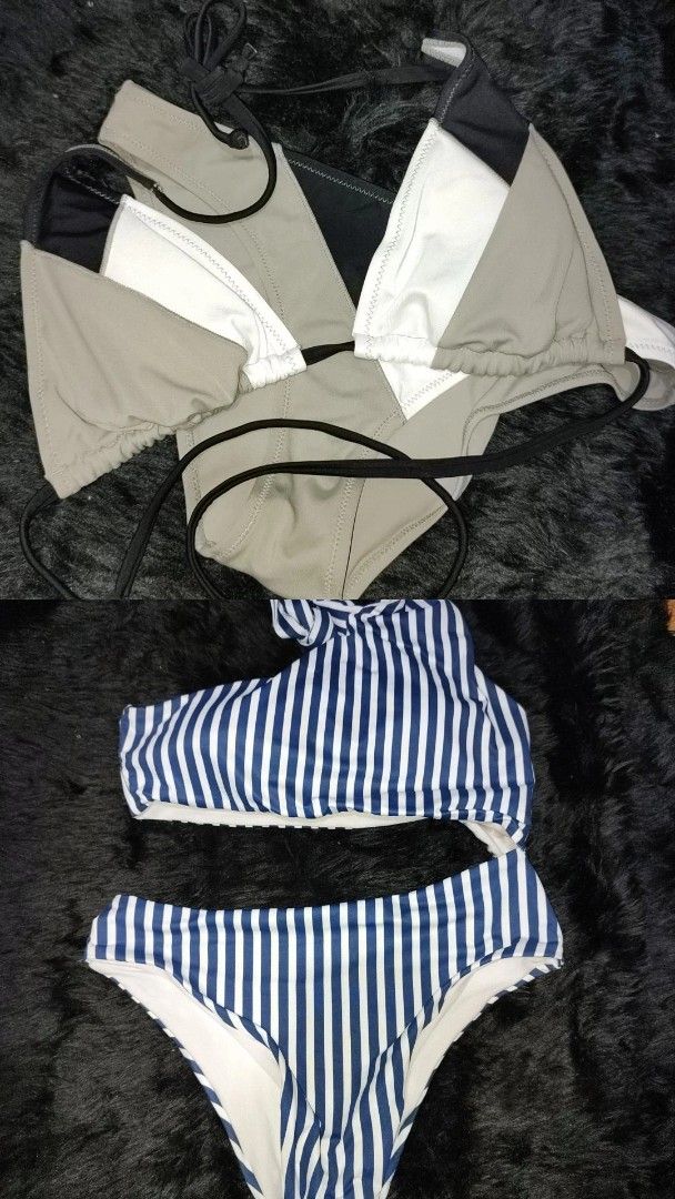 2 sets of bikini swimsuit (Category: Bikinis & Swimsuits) located in Manila. Submitted by myxsn8 (Listing ID 1437344407, Image 1). Description: both hindi nagamit super pretty in person, lalo na pag sinuot 🏖️ 📍Manila.