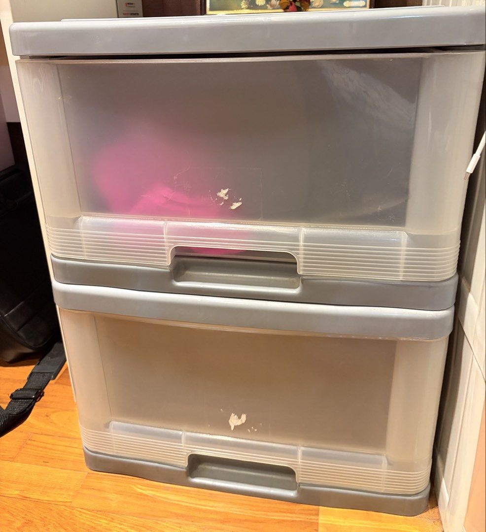 2-Tier Plastic Storage Drawer451481306357442560