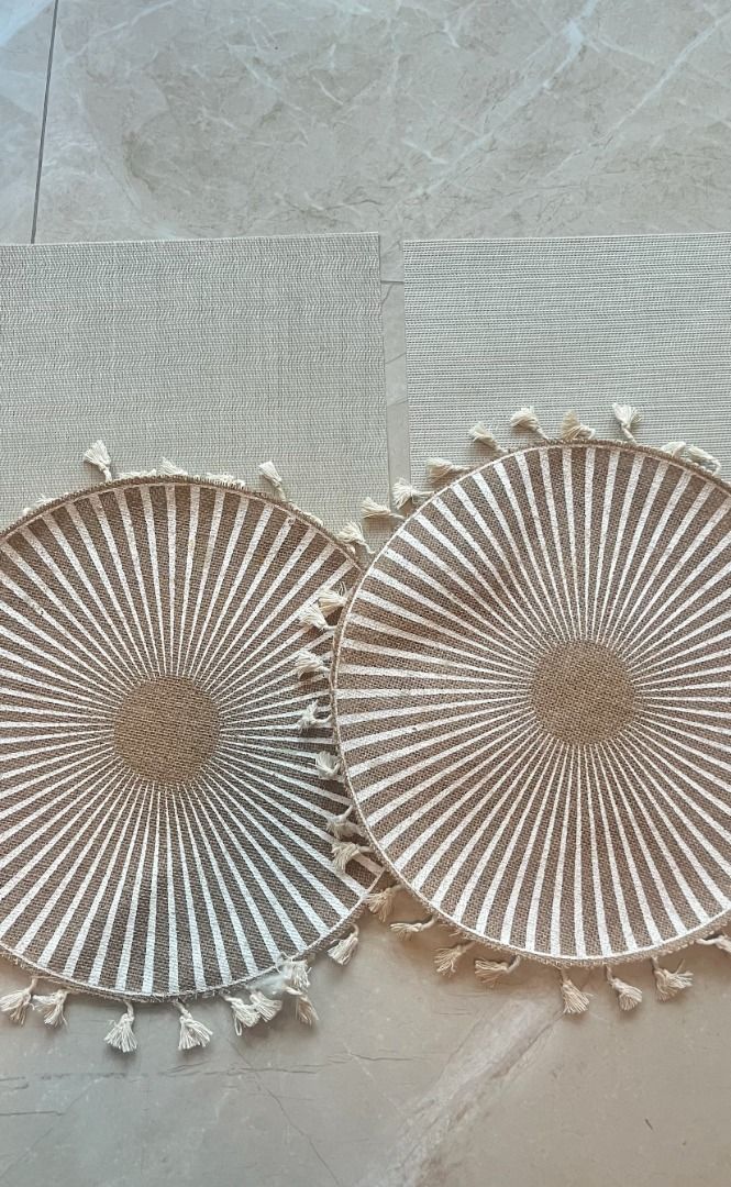 2x2 placemats - Boho Style Placemats with Tassels451014730764800000